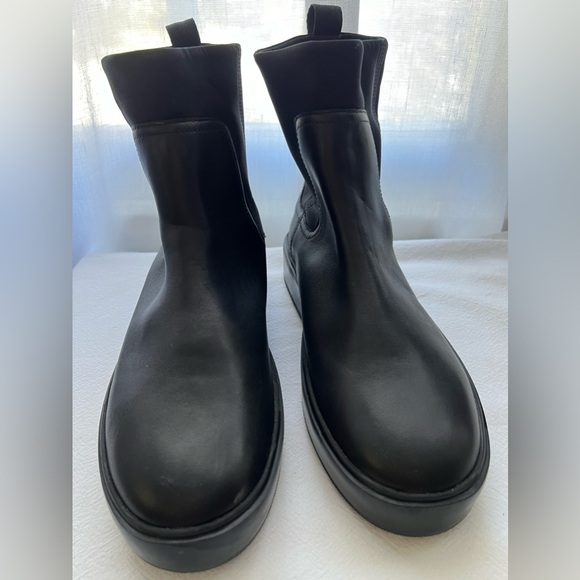 New Greats Women's Waverly Neoprene Chelsea Boots Nero Size 9.5 - Picture 2 of 9